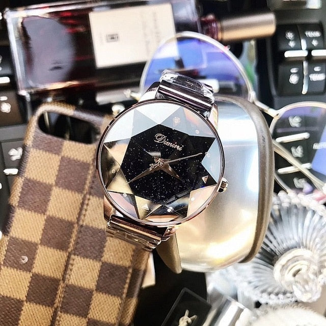 2018 Luxury Brand lady Crystal Watch Women