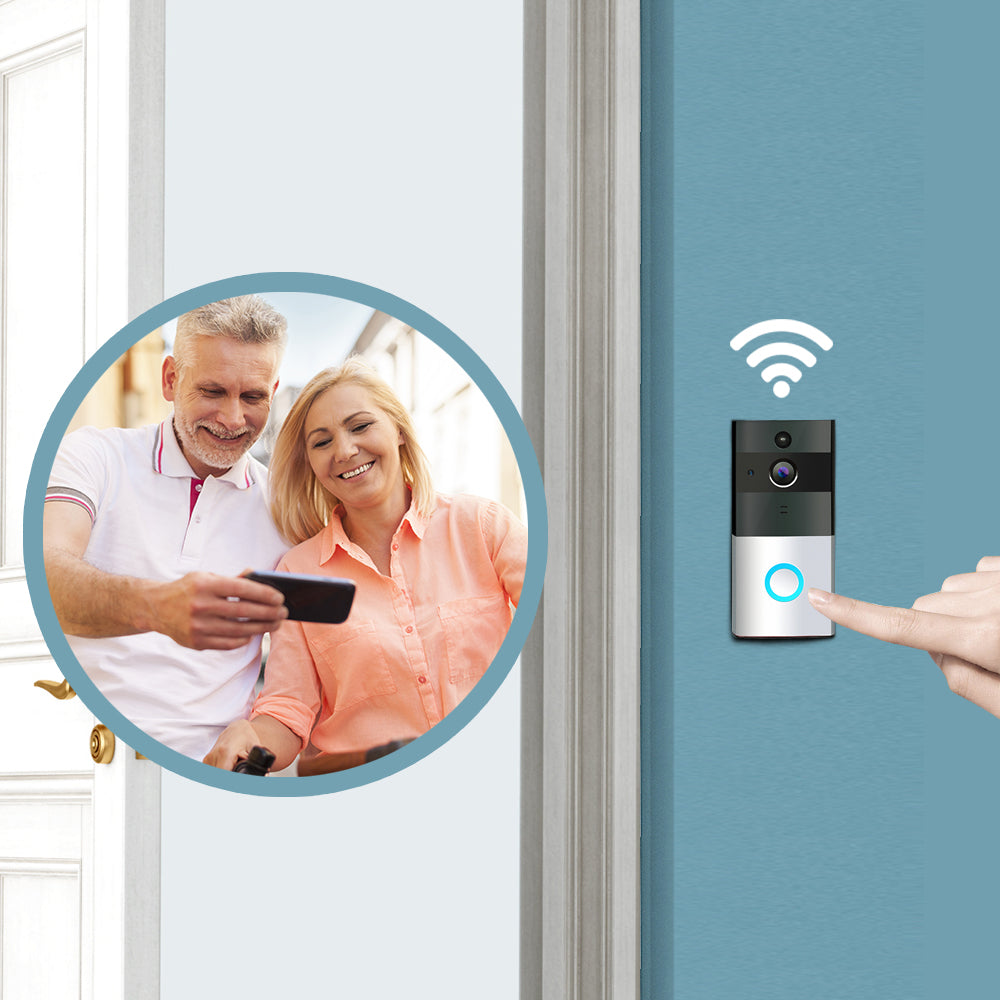 Wireless WiFi Video Doorbell Camera iOS Android Battery Powered