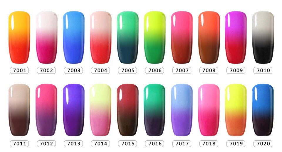 10ml Soak off polish Color Temperature Change Thermo Varnishes Makeup Gel Polish UV Gel