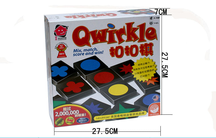 Qwirkle Mix match score and win! Kids Educational toys Chess Desktop games,  Adult intelligence game