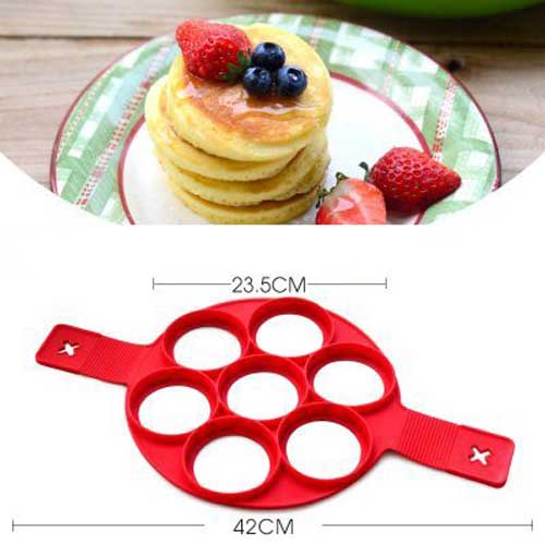 Silicone Non Stick Fantastic Egg Pancake Maker Ring flip cooker